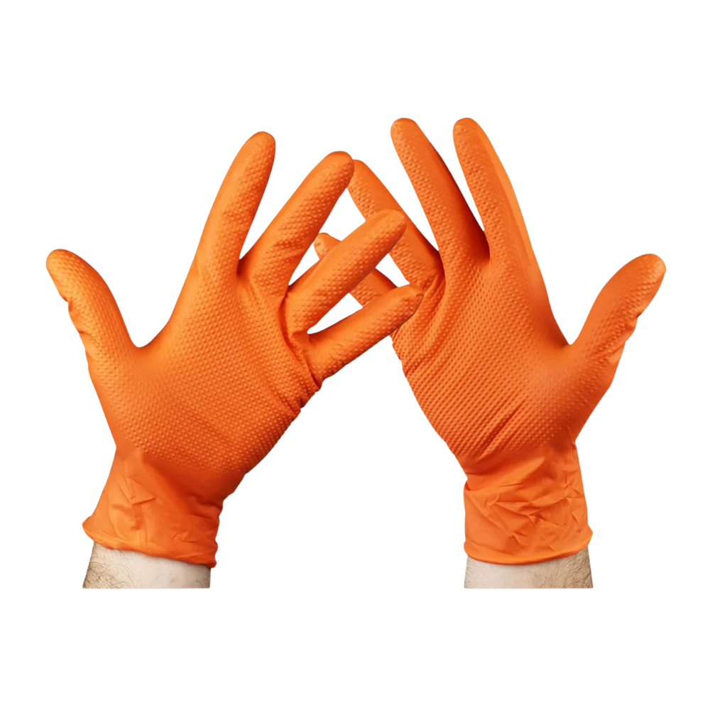 Guanti in nitrile spessorato forte 7 grip Maurer Plus tg.M cf. 50pz - immagine 2